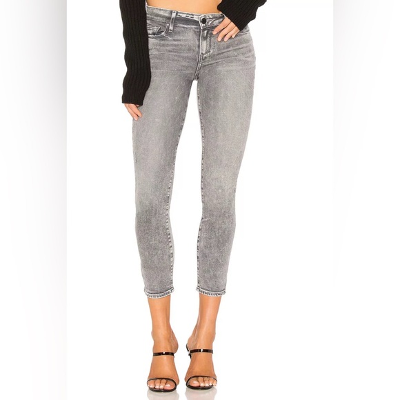 Paige Verdugo Stretch Crop Jean In Chelsea Grey Size: 24x25 - Picture 4 of 9